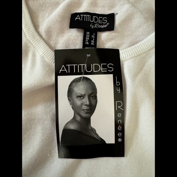 Attitudes by Renee Sweater & Scarf Set Snow Queen Large Winter Comfort - Picture 14 of 16